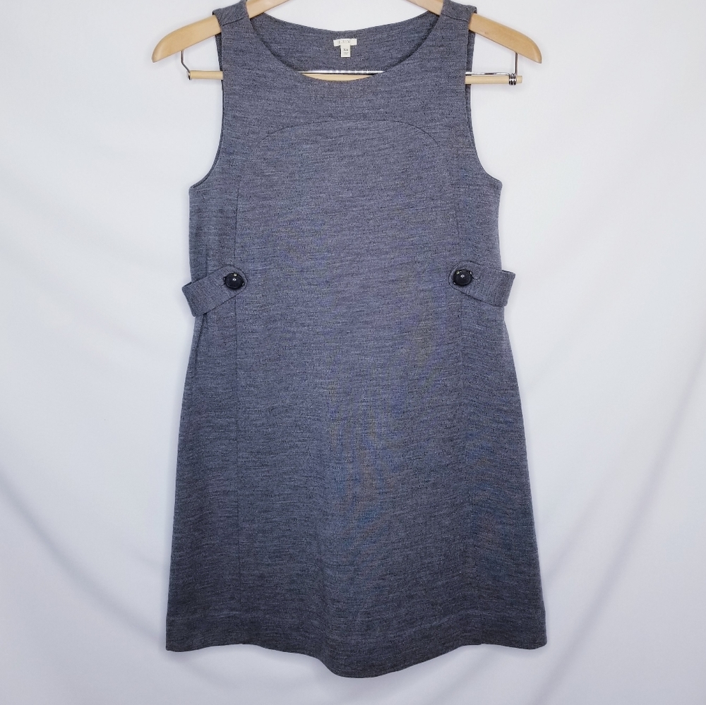 ::SALE::  J. Crew - Wool Sheath Dress with Button Detail